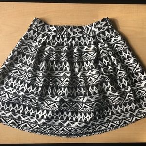 Patterned Skater Skirt